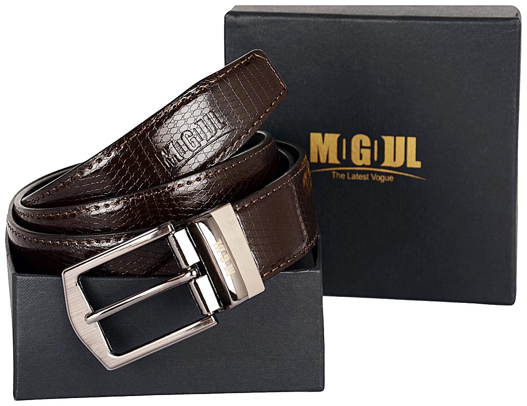 

Mogoul Men Formal Black Reversible Belt (Rpub-Mogoul-05-Black)