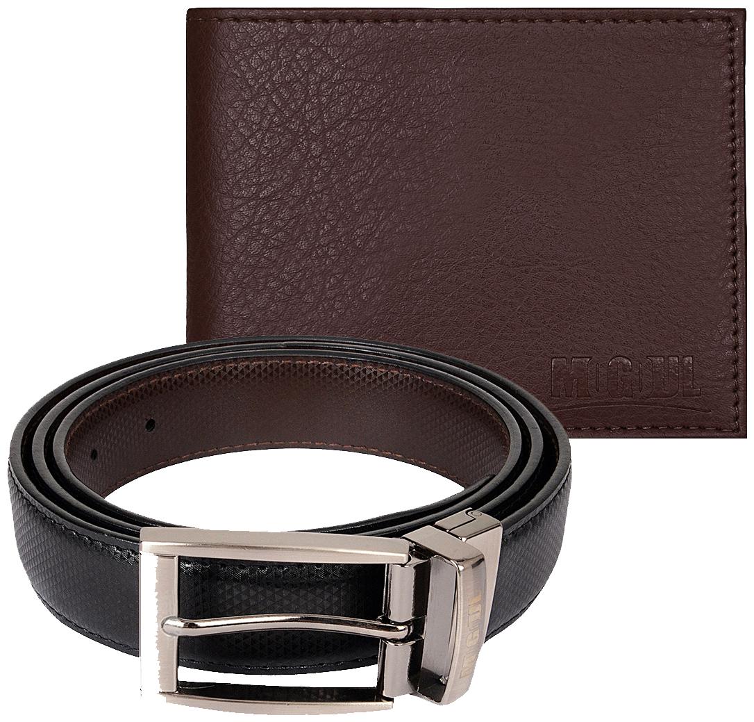 

Mogoul Mens Belt Wallet Combo (PUIRBWC-MOGOUL-04-BROWNBLACK)