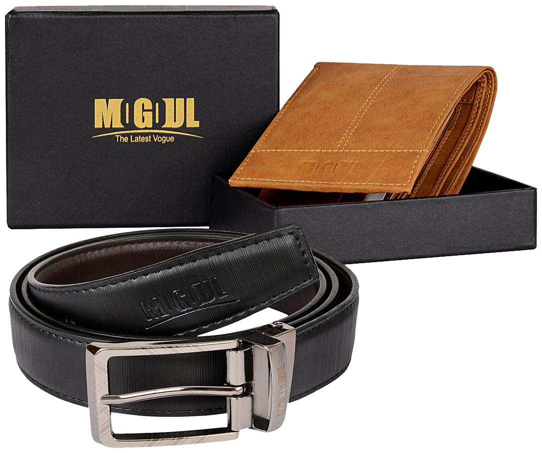 

Mogoul Mens Belt Wallet Combo (PUEBWC-MOGOUL-18-TANBLACK)