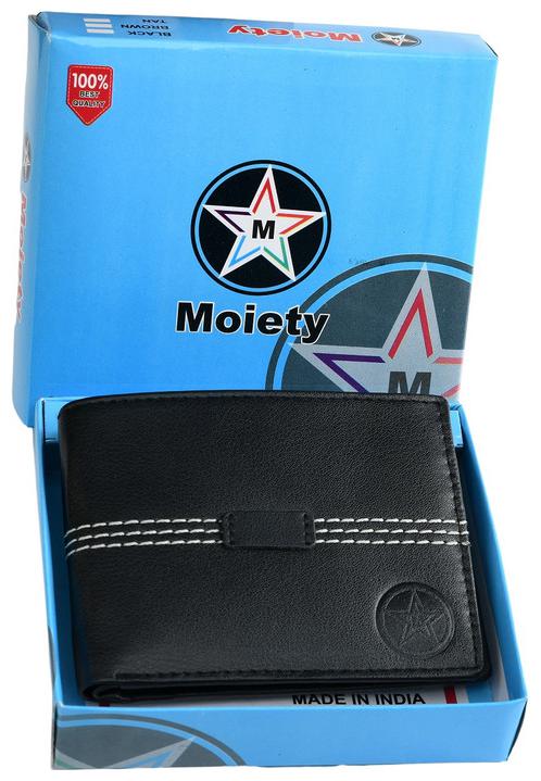 

Moiety Men Black Pu Long Wallet ( Pack of 1 )