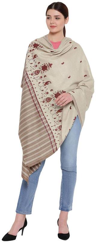 Monte Carlo Women Wool Printed - Beige