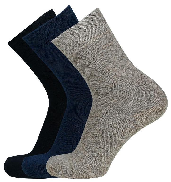 

Montebello Multi Cotton Calf length socks ( Pack of 3 )
