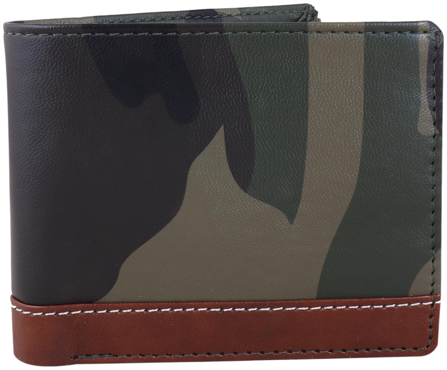 

Moody Max- Men s Bi-Fold Pu Leather Wallet (Brown Strip)