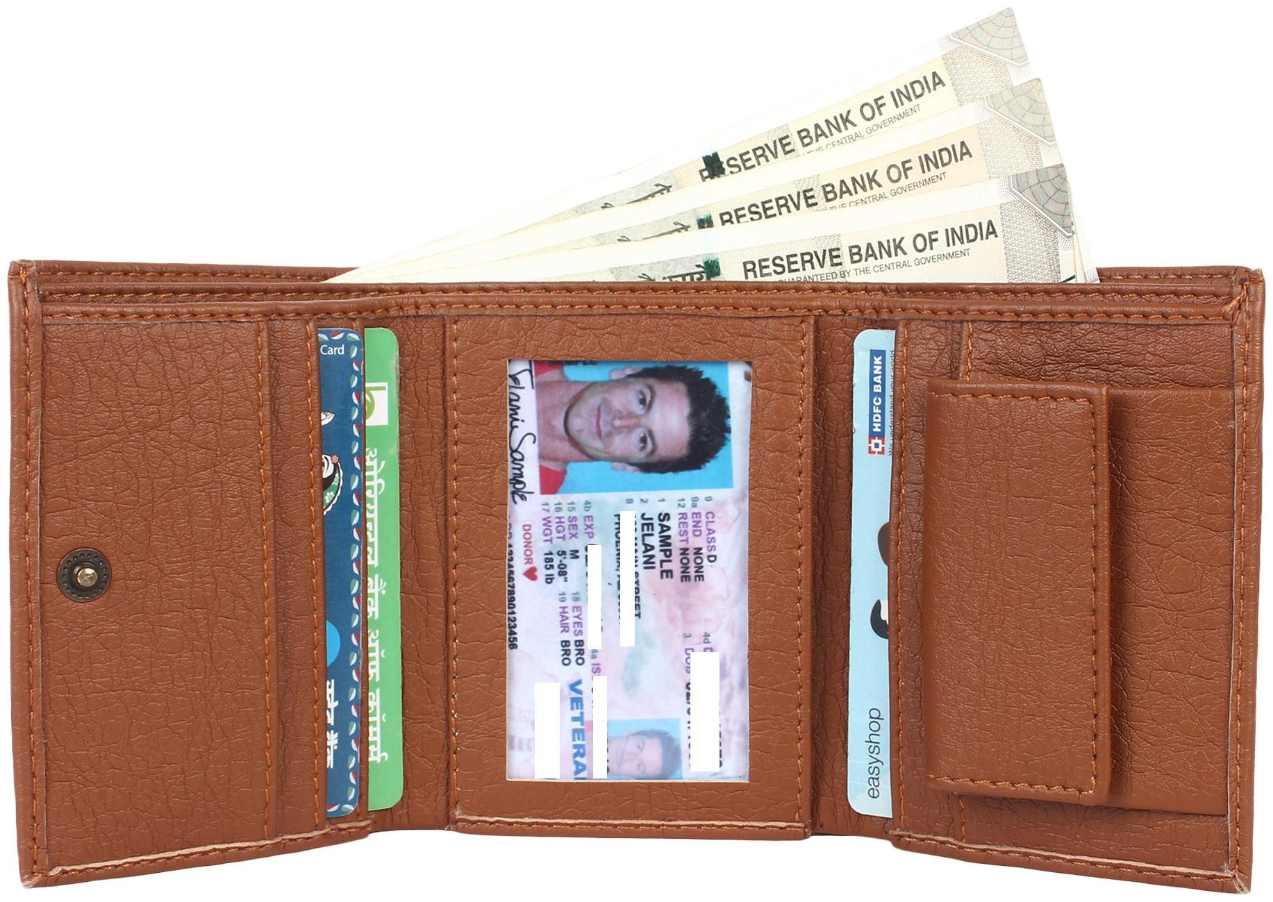 

Moody Max - Tri Fold Leather Wallet For Men Women (Tan)