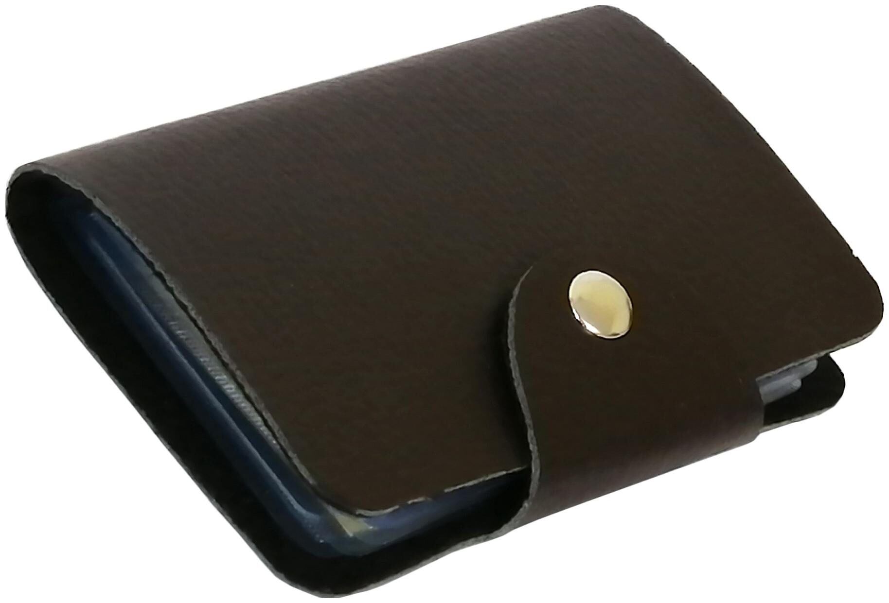 

Morgencrafts Button Black Card Holder