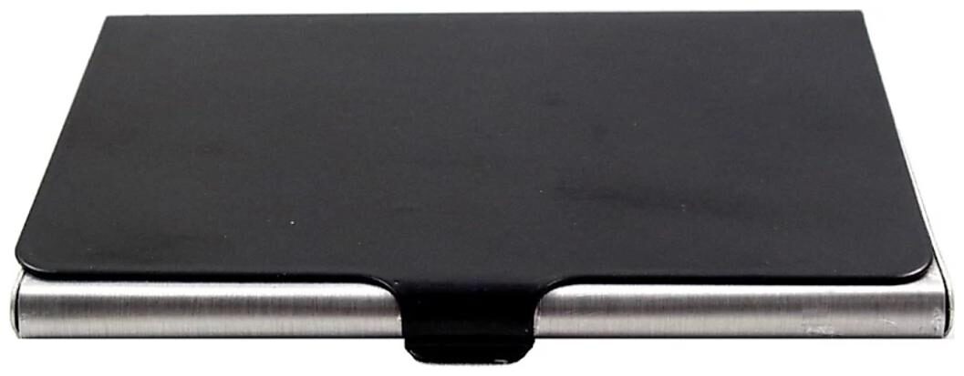 

Morgencrafts Flap Black Metal Card Holder