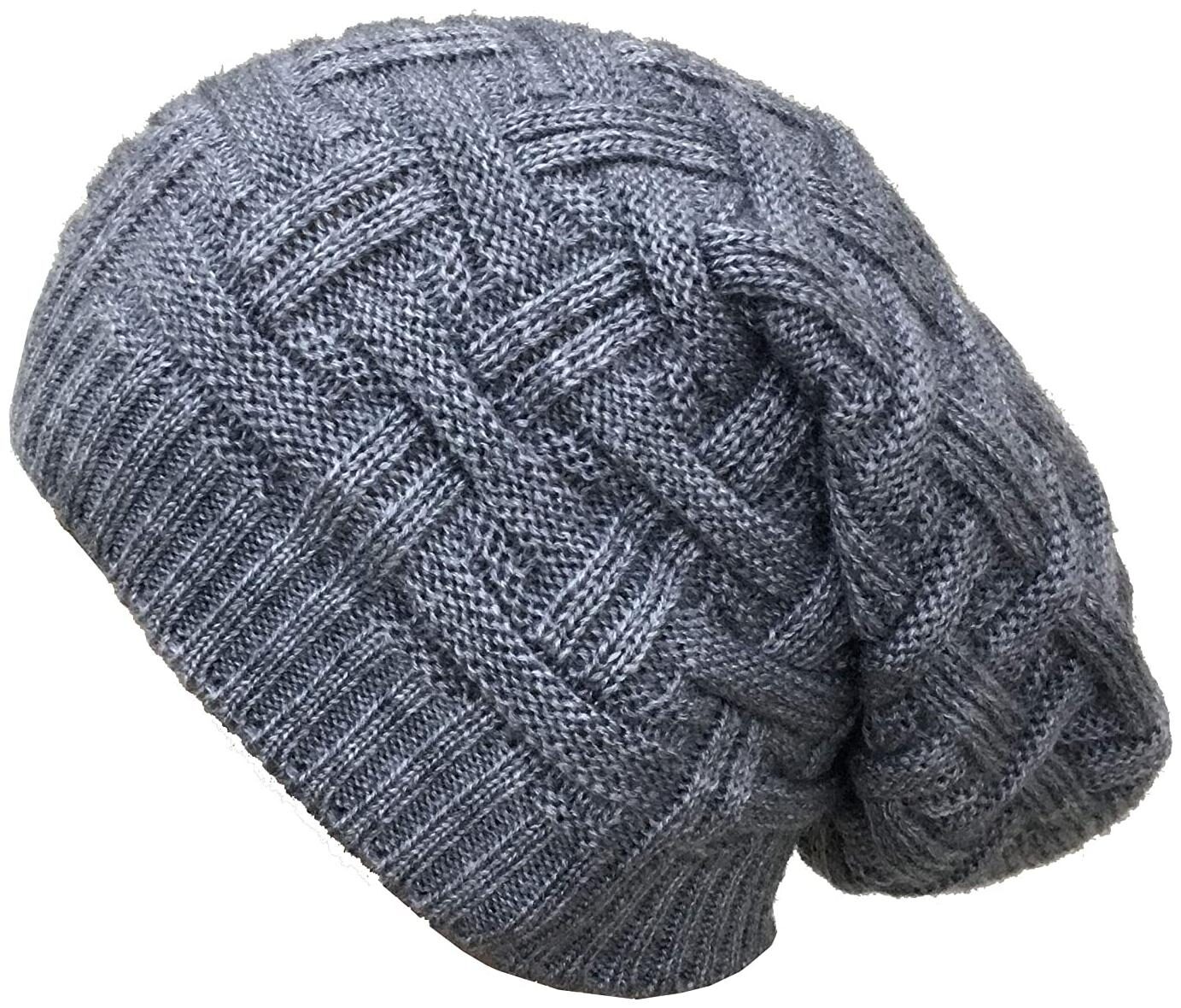 

MS TRADING COMPANY Long Beanie Winter Wool Warmer Cap Thick Stretchable for Men