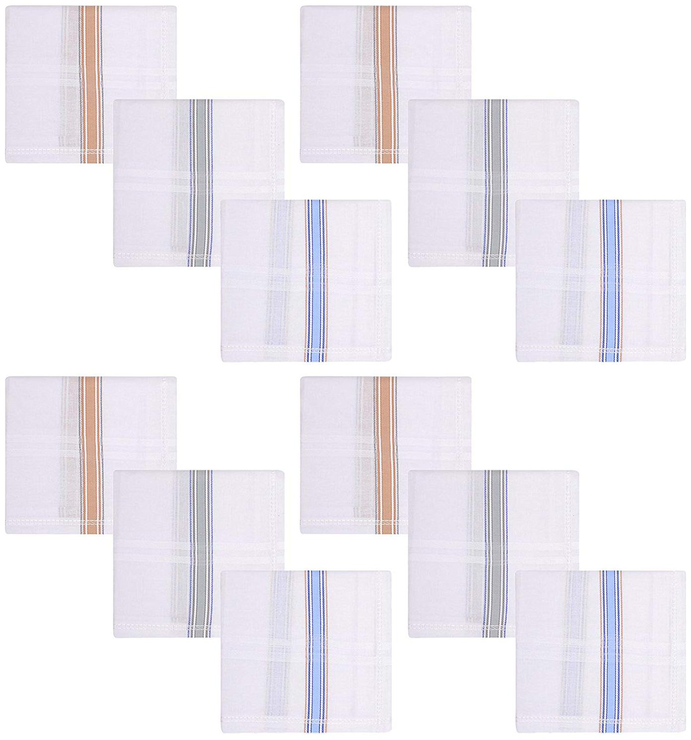 

MT Hanky Pack Of 12 Men s Handkerchief