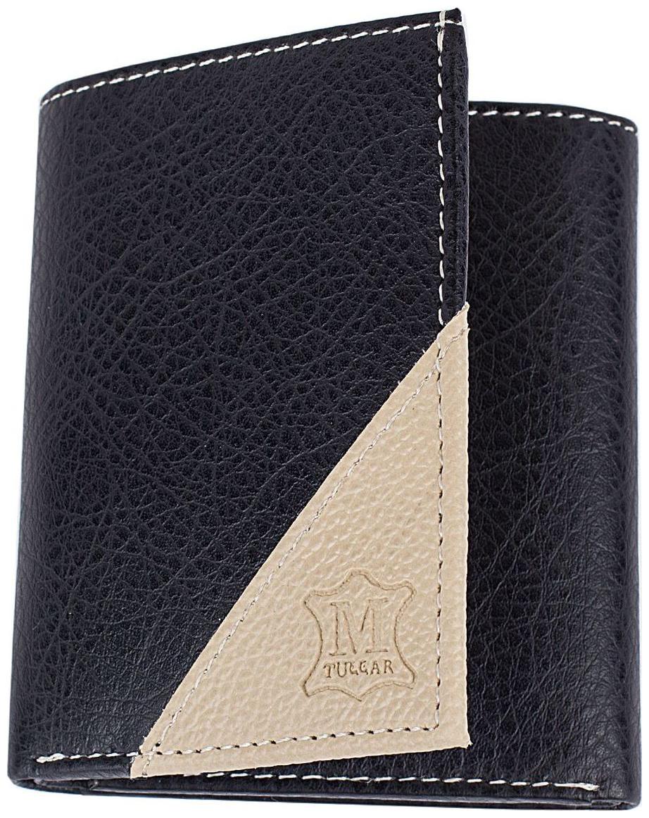 

Mtuggar Casual formal Three fold Wallet for Men 1521-BlackBeige