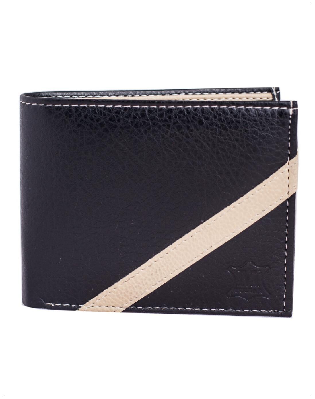 

Mtuggar Faux Leather Classy Wallet for Men-1603 BlackBeige
