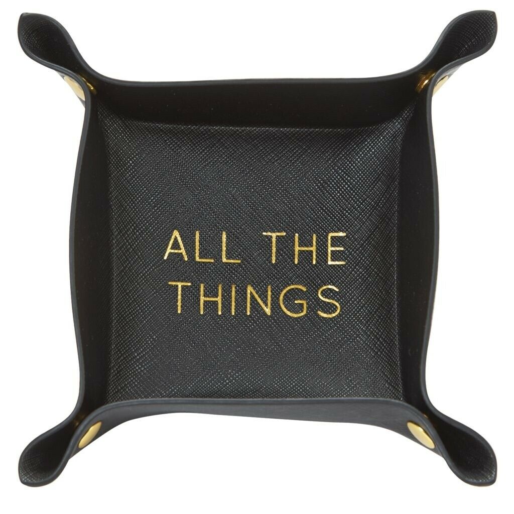 

Mud Pie E9 Women s Gifts For Her Catch-All Faux Leather 6 5 Tray 80040011