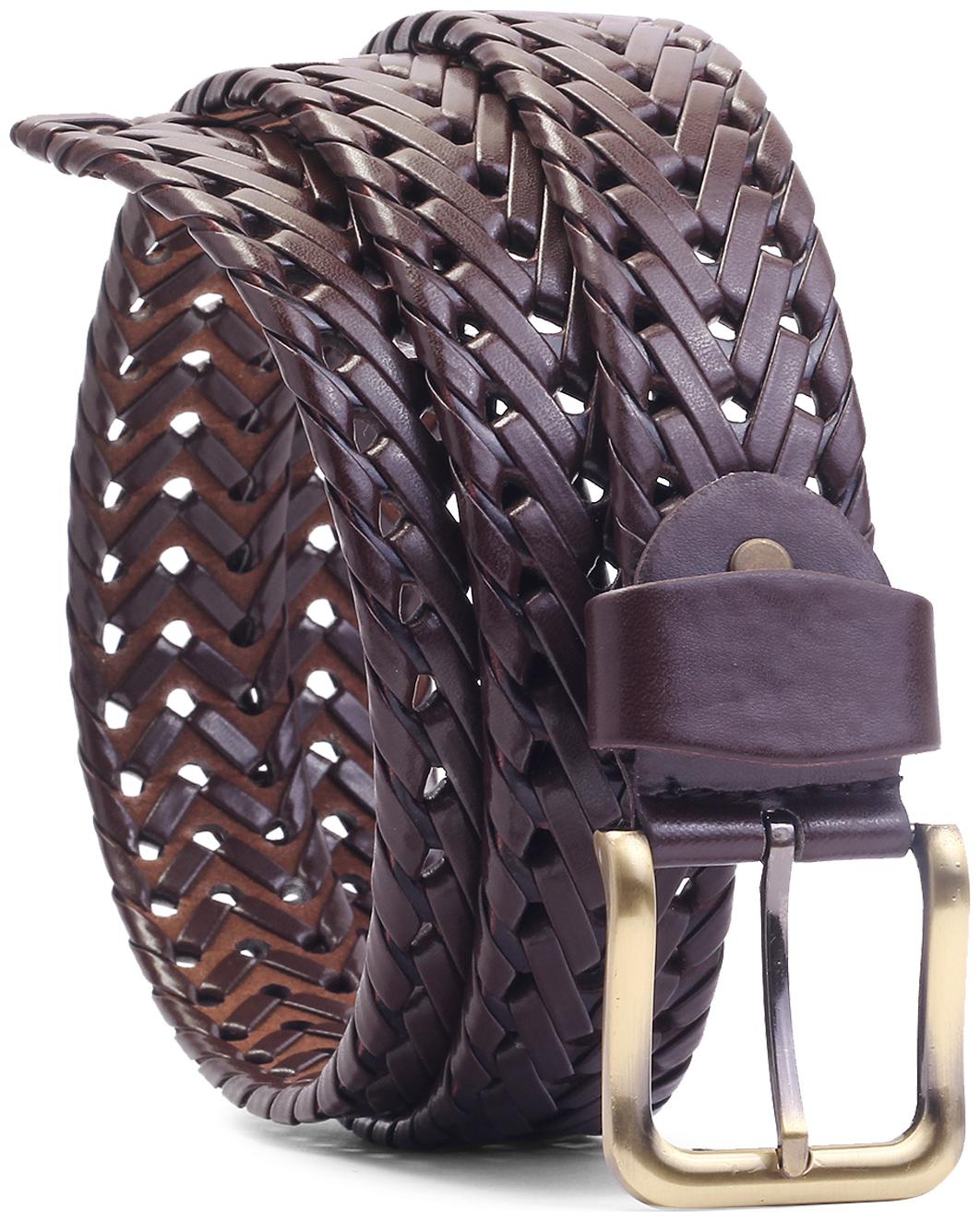 

MUTAQINOTI Men Brown Reversible Pu Belt (Size 34 Pack of 1 )