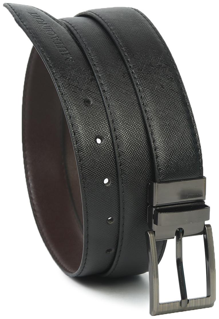 

MUTAQINOTI Men Black Reversible Pu Belt (Size 30 Pack of 1 )