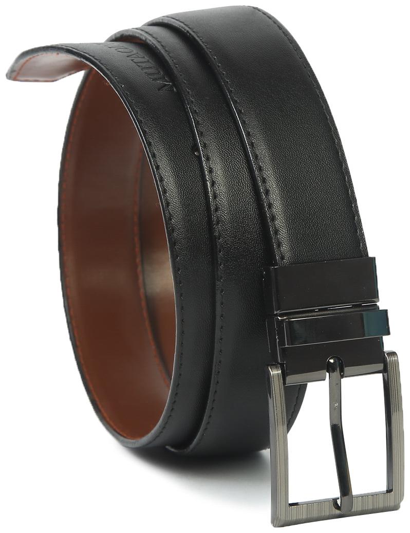 

MUTAQINOTI Men Black Reversible Pu Belt (Size 36 Pack of 1 )