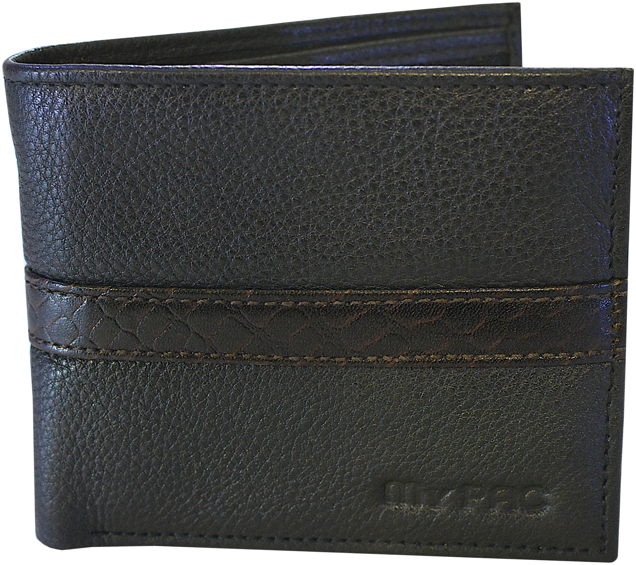 

My Pac DB Men Black Leather Bi-Fold Wallet ( Pack of 1 )