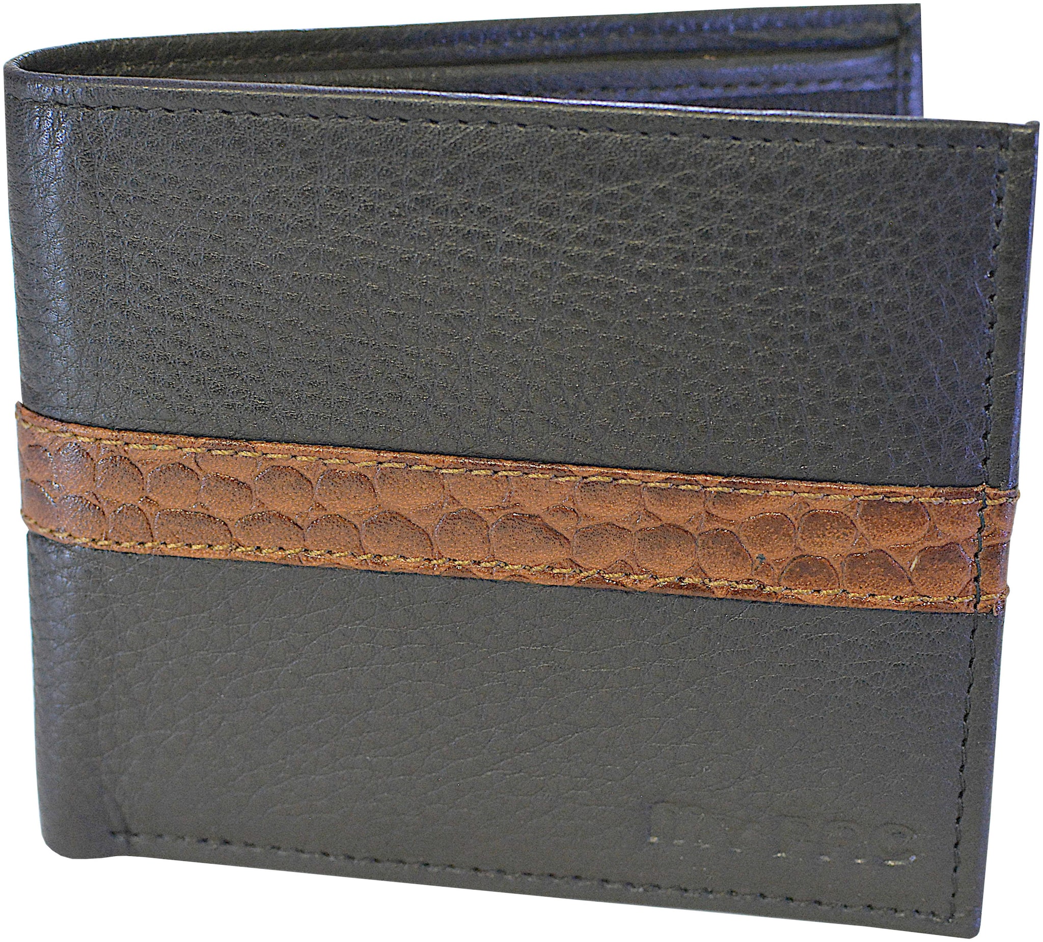 

My Pac DB Men Black Leather Bi-Fold Wallet ( Pack of 1 )