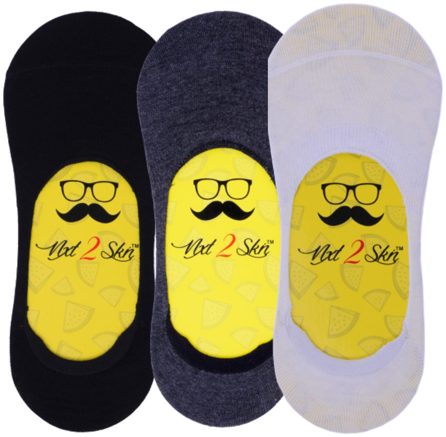 

N2S NEXT2SKIN Multi Cotton No show socks ( Pack of 3 )