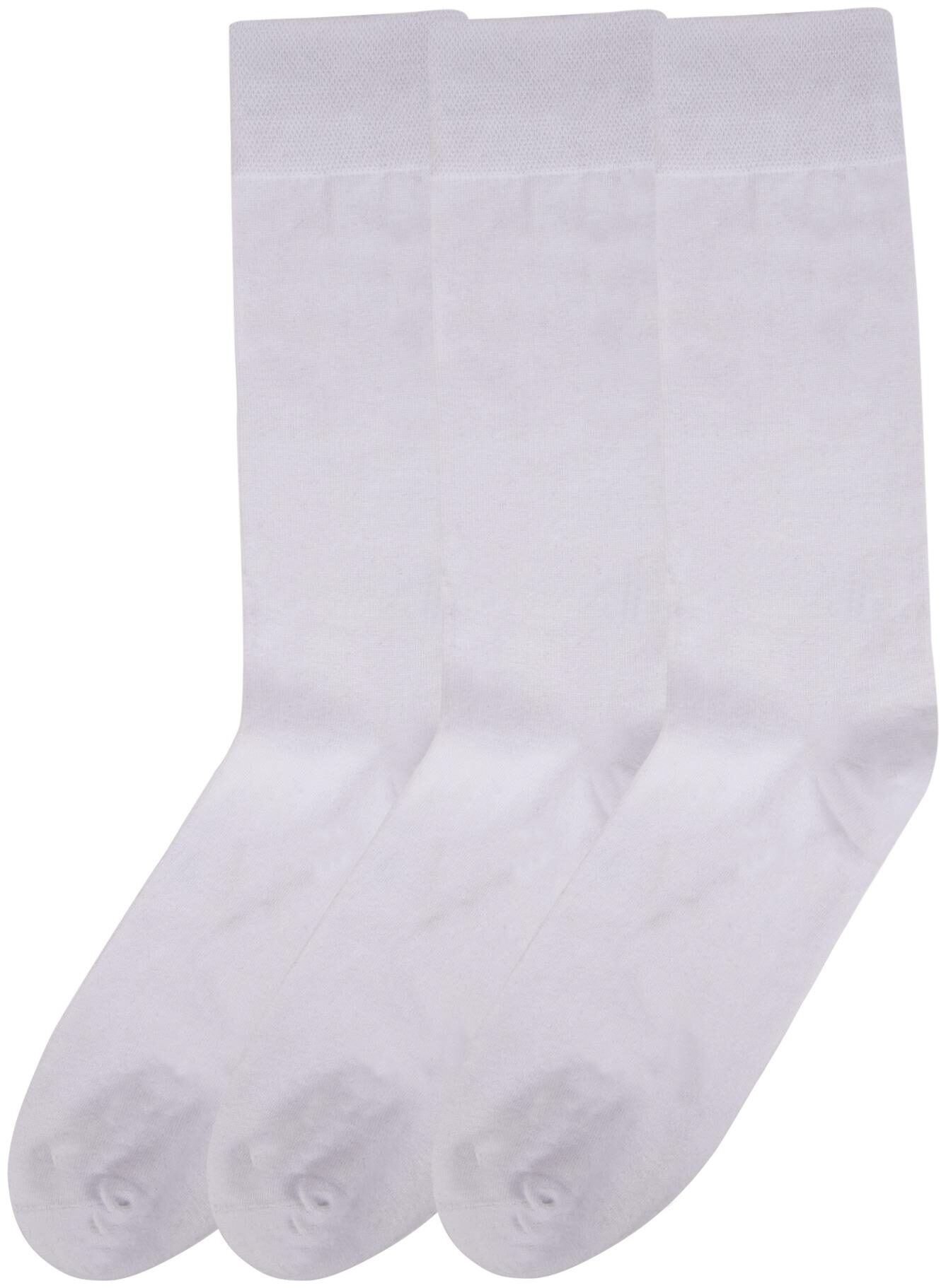 

N2S NEXT2SKIN White Cotton Calf length socks ( Pack of 3 )