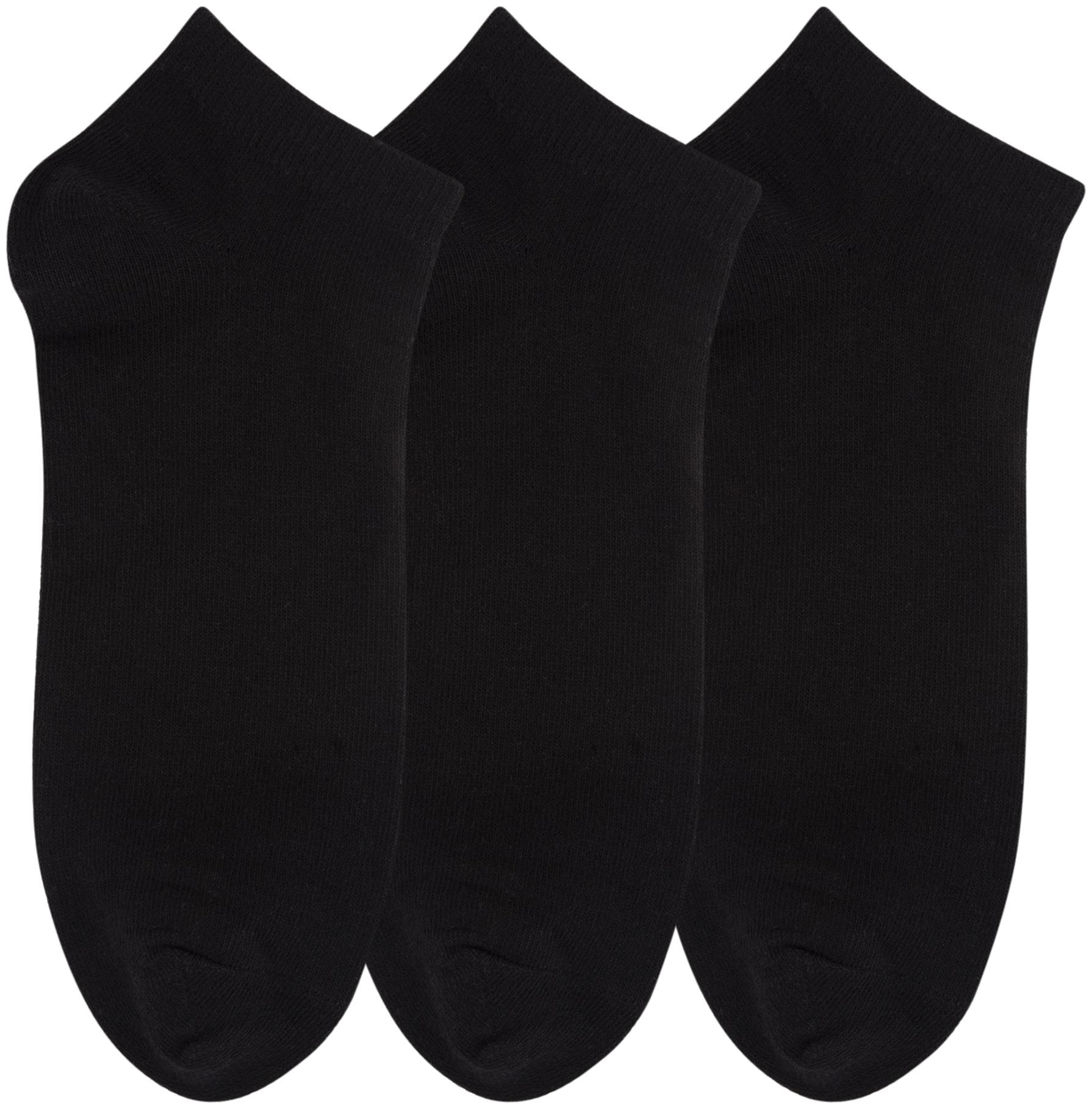 

N2S NEXT2SKIN Women s Low Ankle Length Cotton Socks - Pack of 3 Pairs Black