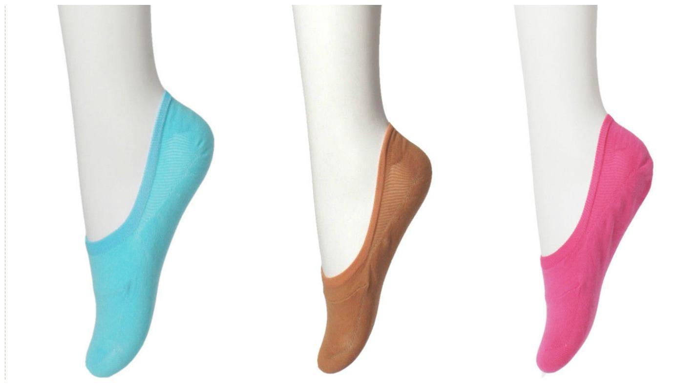 

N2S NEXT2SKIN Women s Cotton Hidden Loafer Socks Invisible No Show Liners with Anti Slip Silicon Patch (Multicolor) - Pack of 3