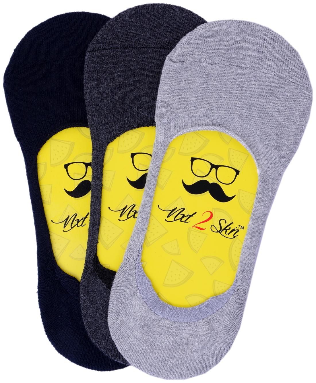 

N2S NEXT2SKIN Multi Cotton Ankle length socks ( Pack of 3 )
