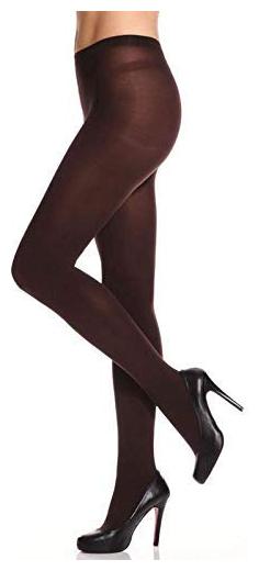 

N2S NEXT2SKIN Women s Nylon Opaque Pantyhose Stockings High Denier Soft and Comfortable with Super Stretch Waistband (Brown)