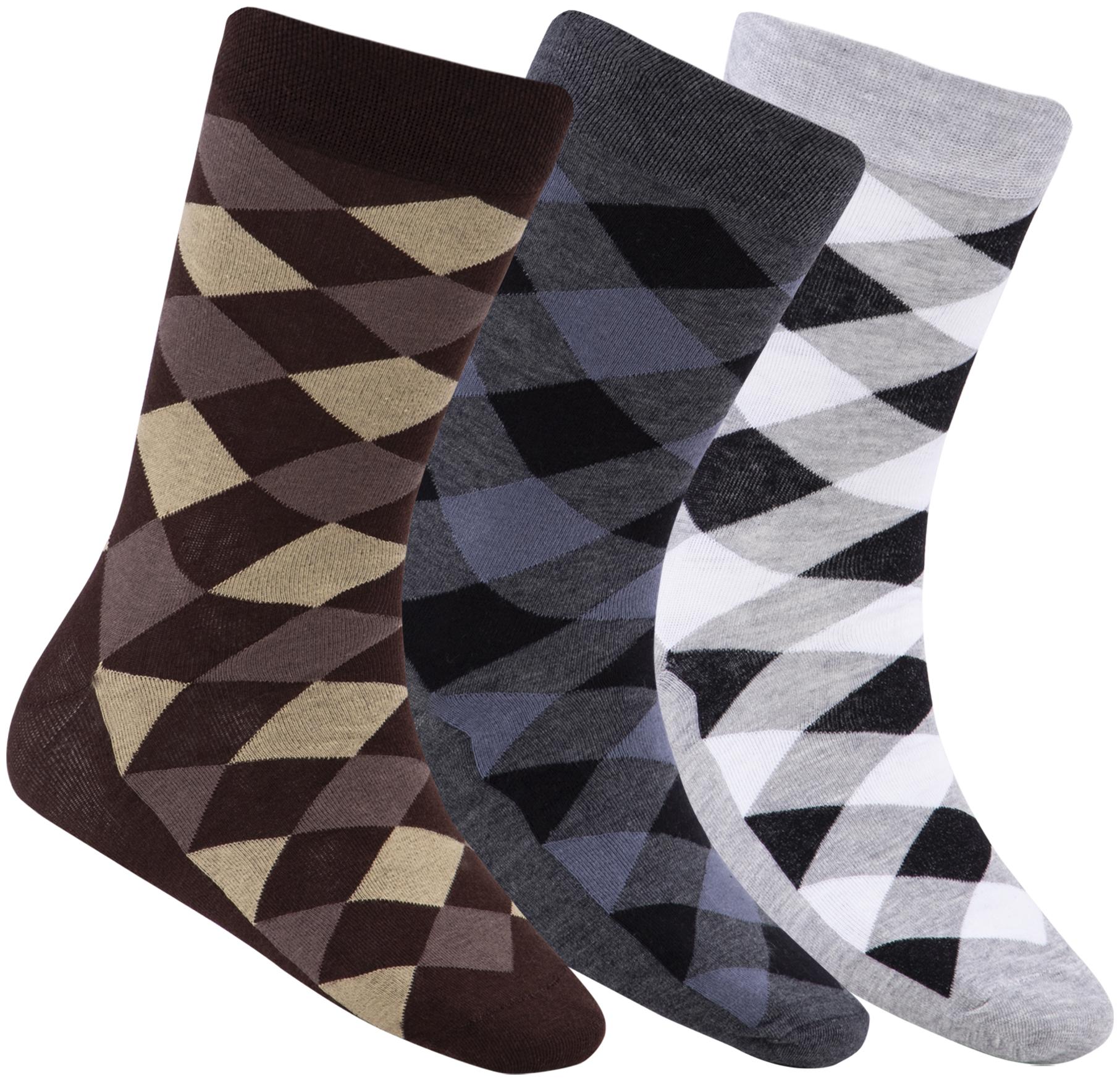 

N2S NEXT2SKIN Multi Cotton Calf length socks ( Pack of 3 )