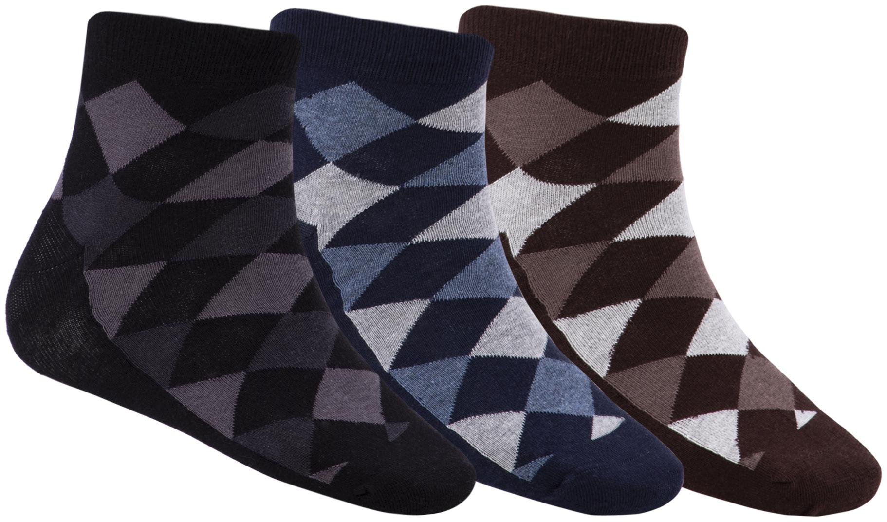 

N2S NEXT2SKIN Multi Cotton Ankle length socks ( Pack of 3 )