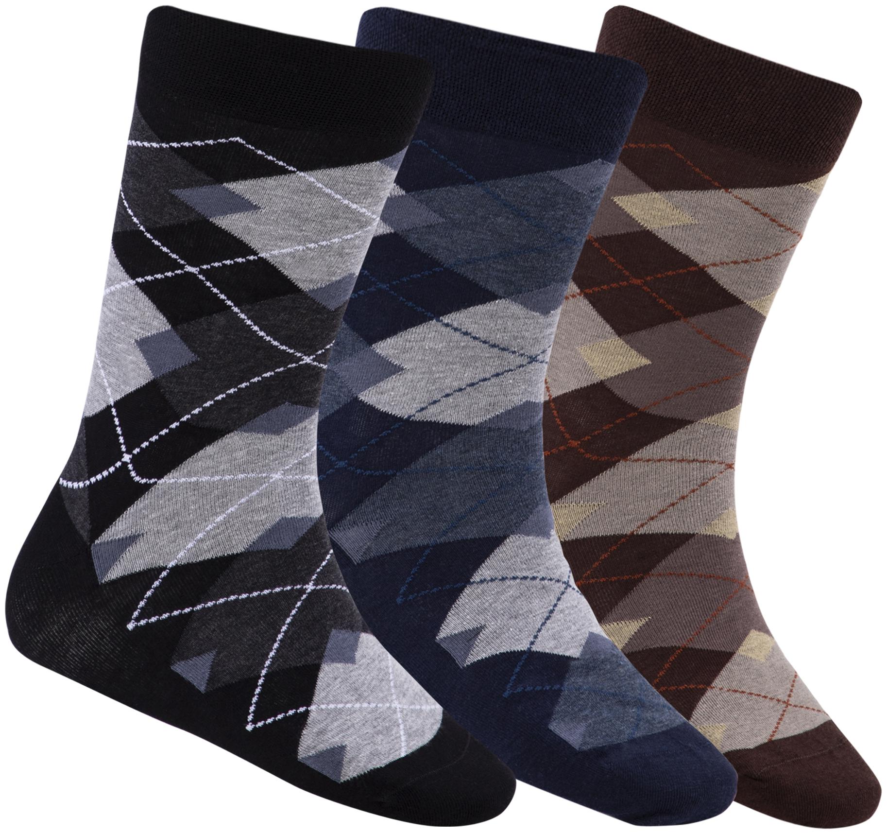 

N2S NEXT2SKIN Multi Cotton Calf length socks ( Pack of 3 )