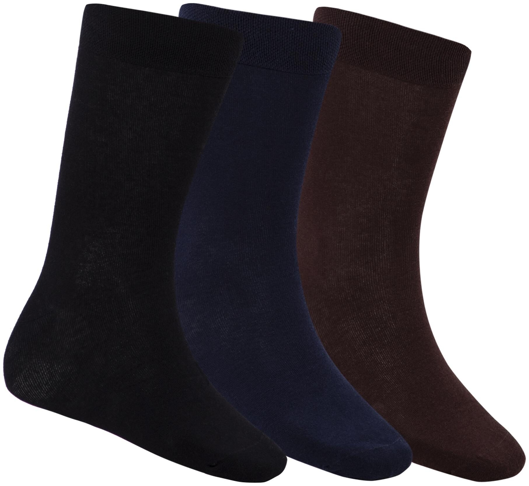 

N2S NEXT2SKIN Multi Cotton Calf length socks ( Pack of 3 )