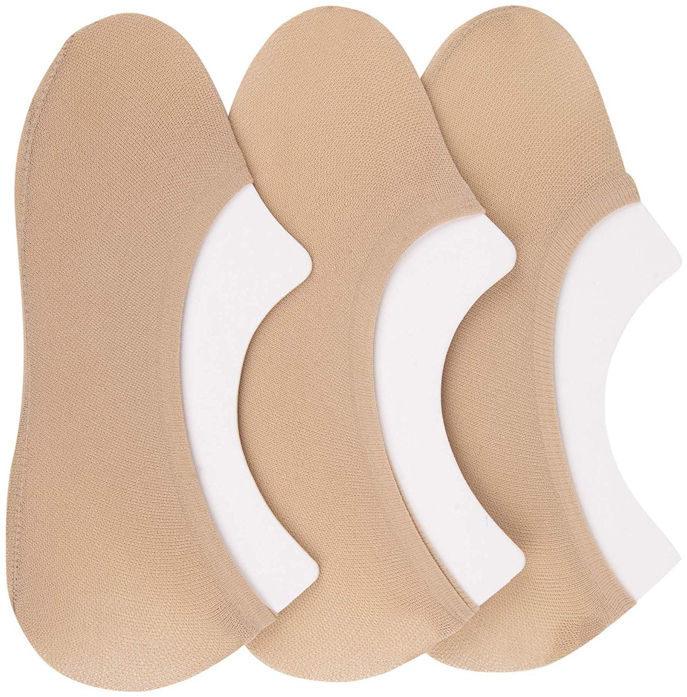 

N2S NEXT2SKIN- Women s Sheer Cotton Hidden Loafer Socks Ladies Invisible No Show Liners - Pack of 3 Pairs