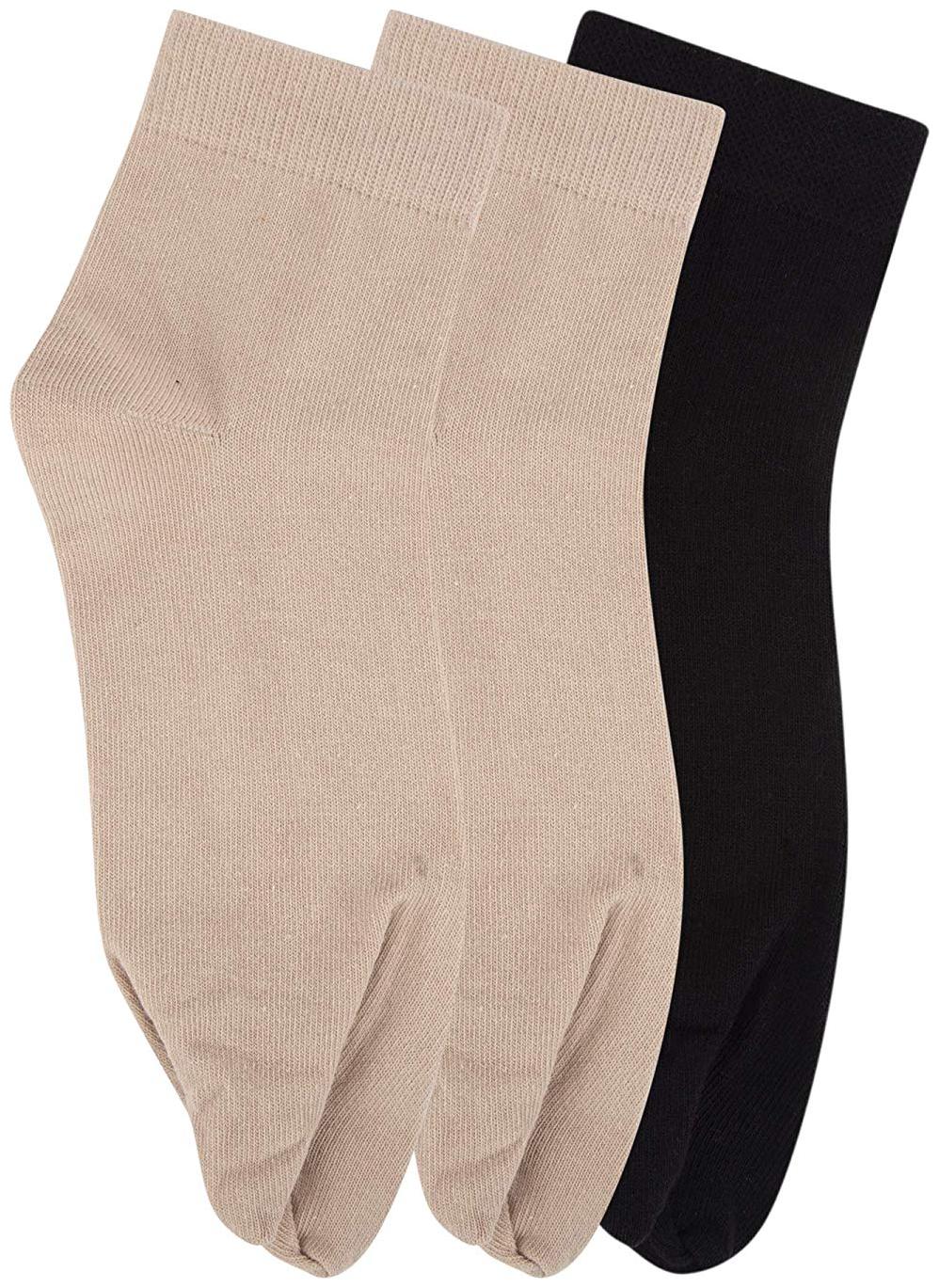 

N2S NEXT2SKIN Women s Ankle Length Thumb Cotton Socks - Pack of 3 Pairs