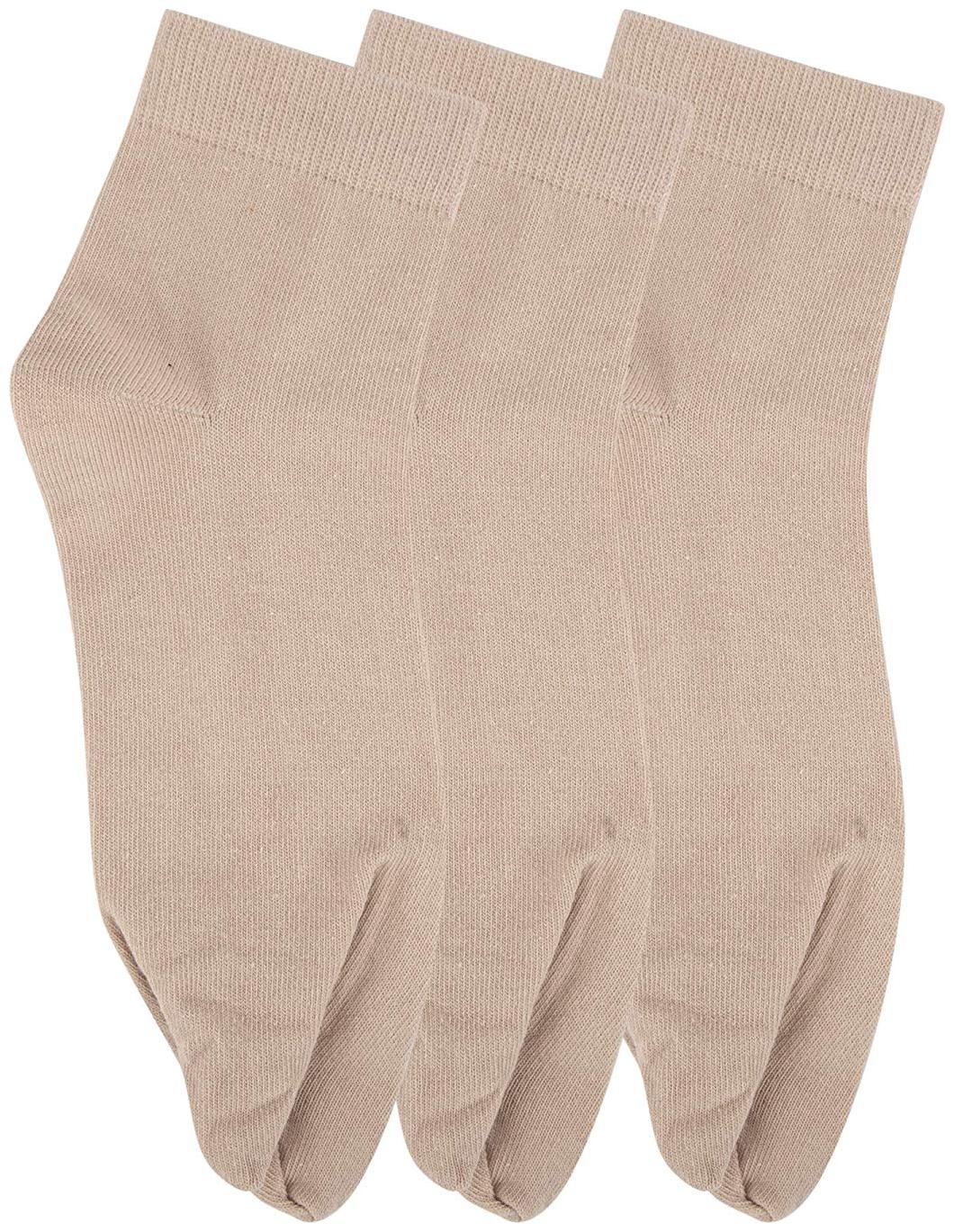 

N2S NEXT2SKIN Women s Ankle Length Thumb Cotton Socks - Pack of 3 Pairs