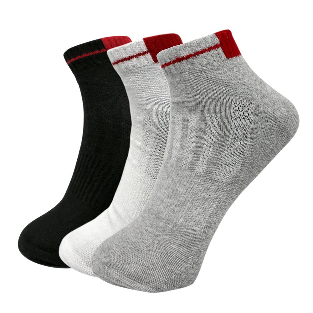 

NATURE LINE Multi Cotton Ankle length socks ( Pack of 3 )