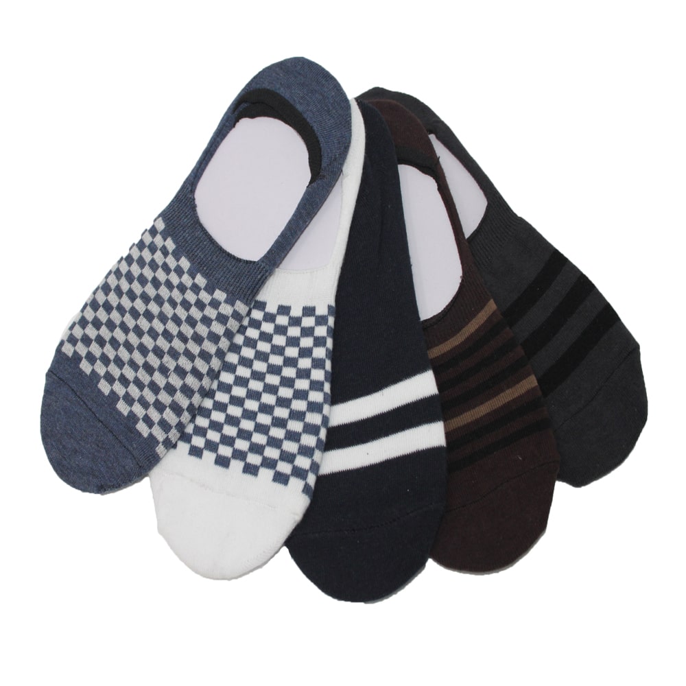 

NATURE LINE Multi Cotton No show socks ( Pack of 5 )