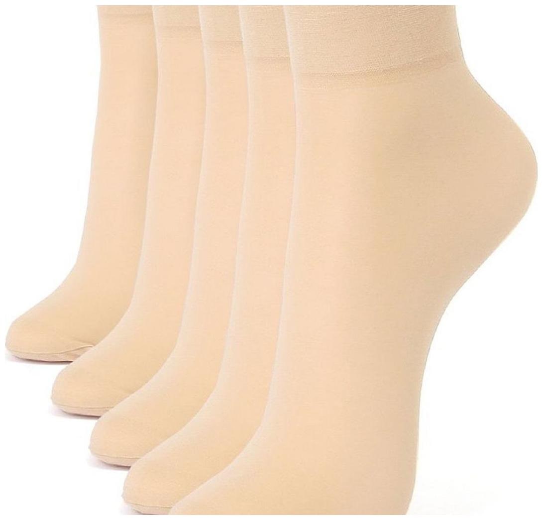 

Nawab Ultra-Thin Transparent Sheer Net Skin Ankle Length No Show Women Girl Socks( 5 PAIR)