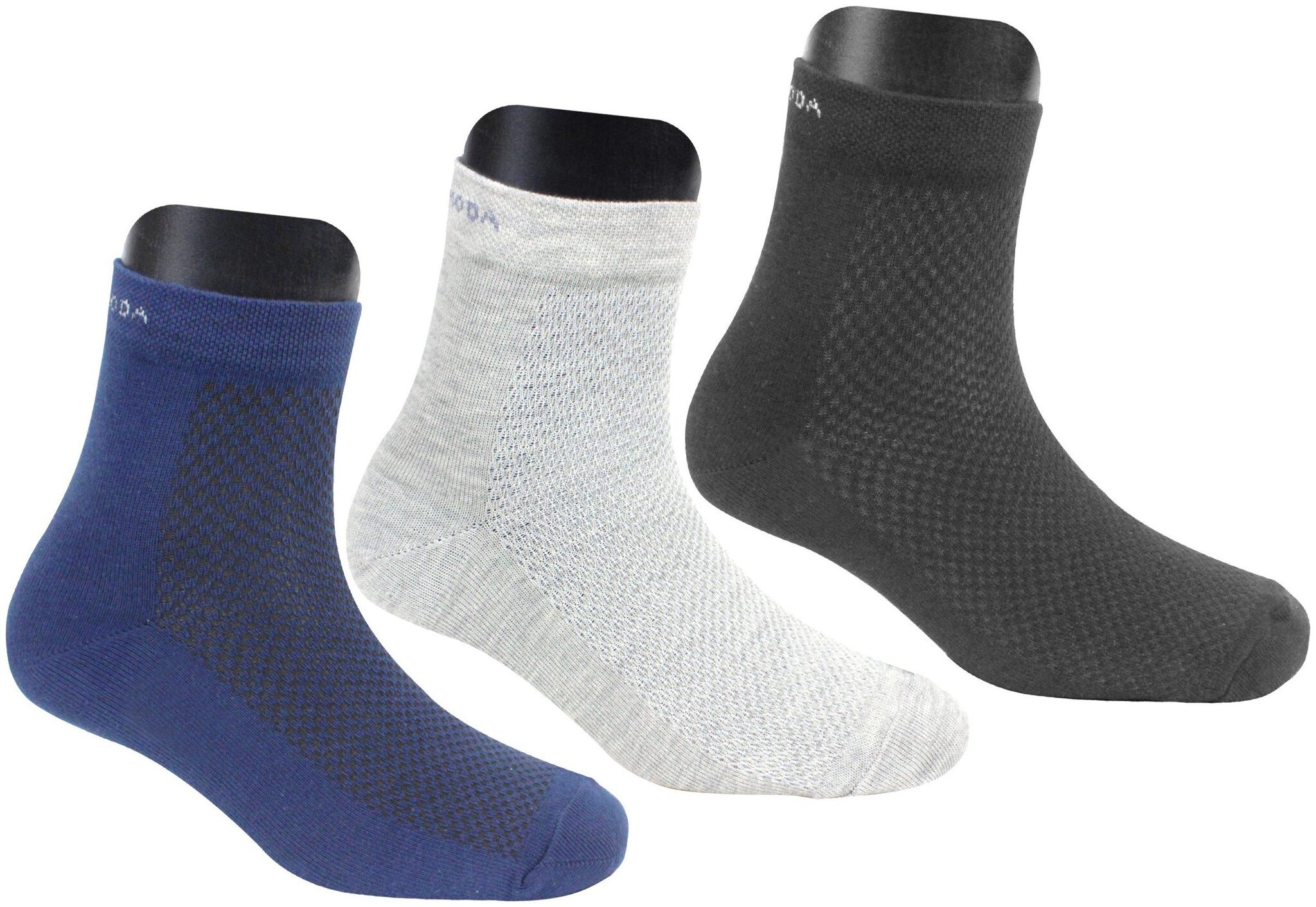 

Neska Moda Multi Cotton Ankle length socks ( 3 pairs )