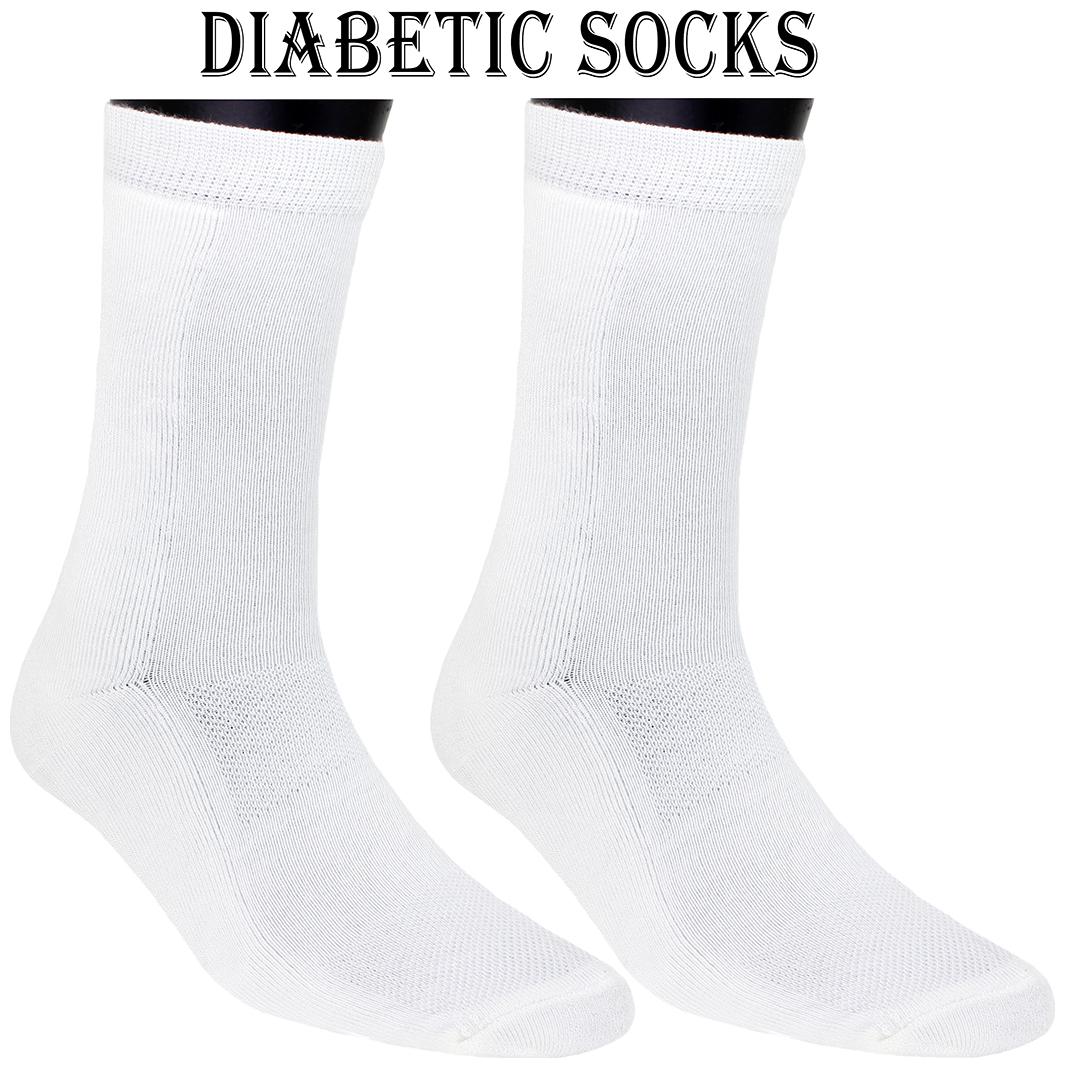 

Neska Moda White Cotton Crew length socks ( Pack of 2 )
