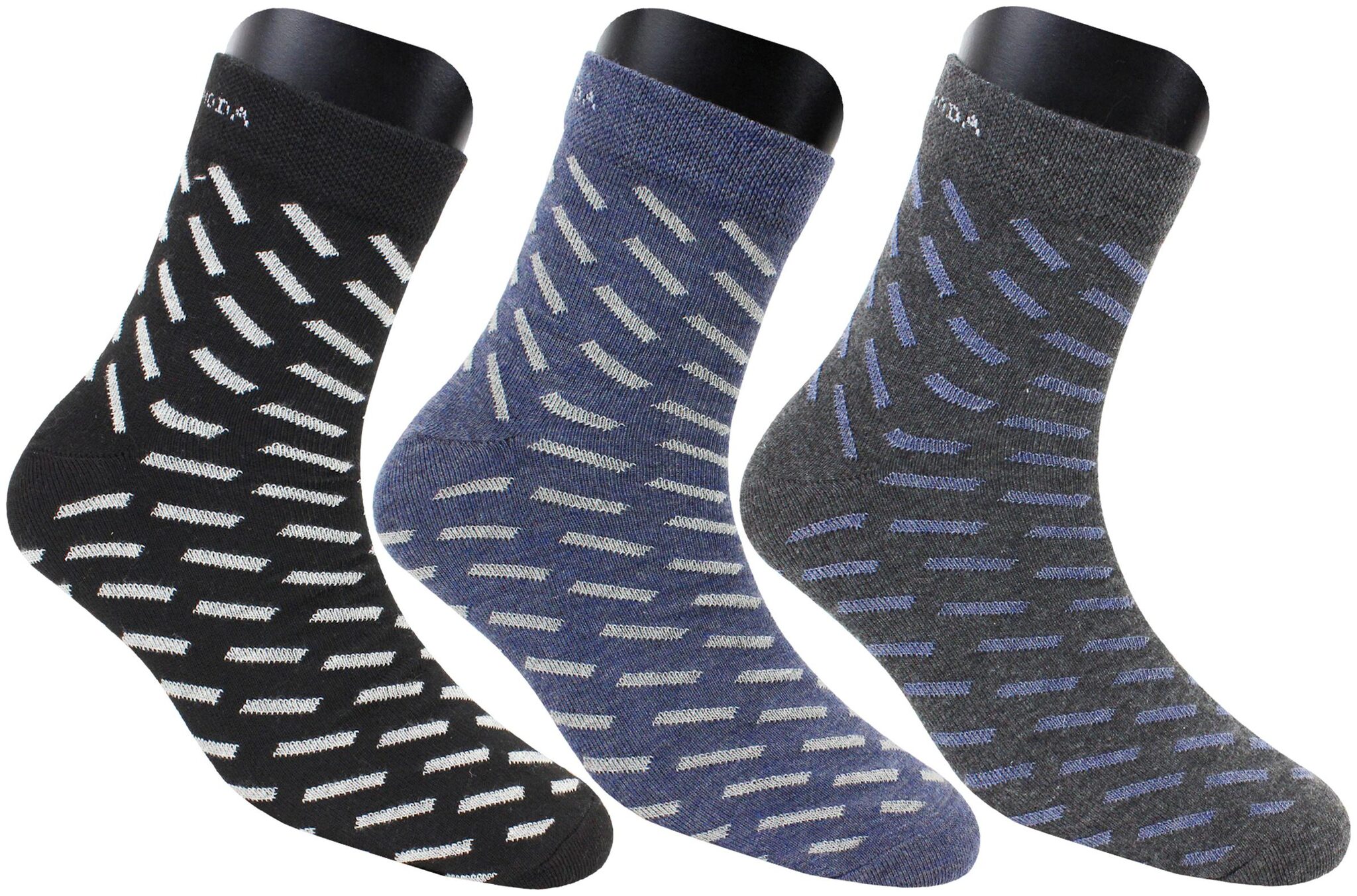 

Neska Moda Multi Cotton Ankle length socks ( 3 pairs )