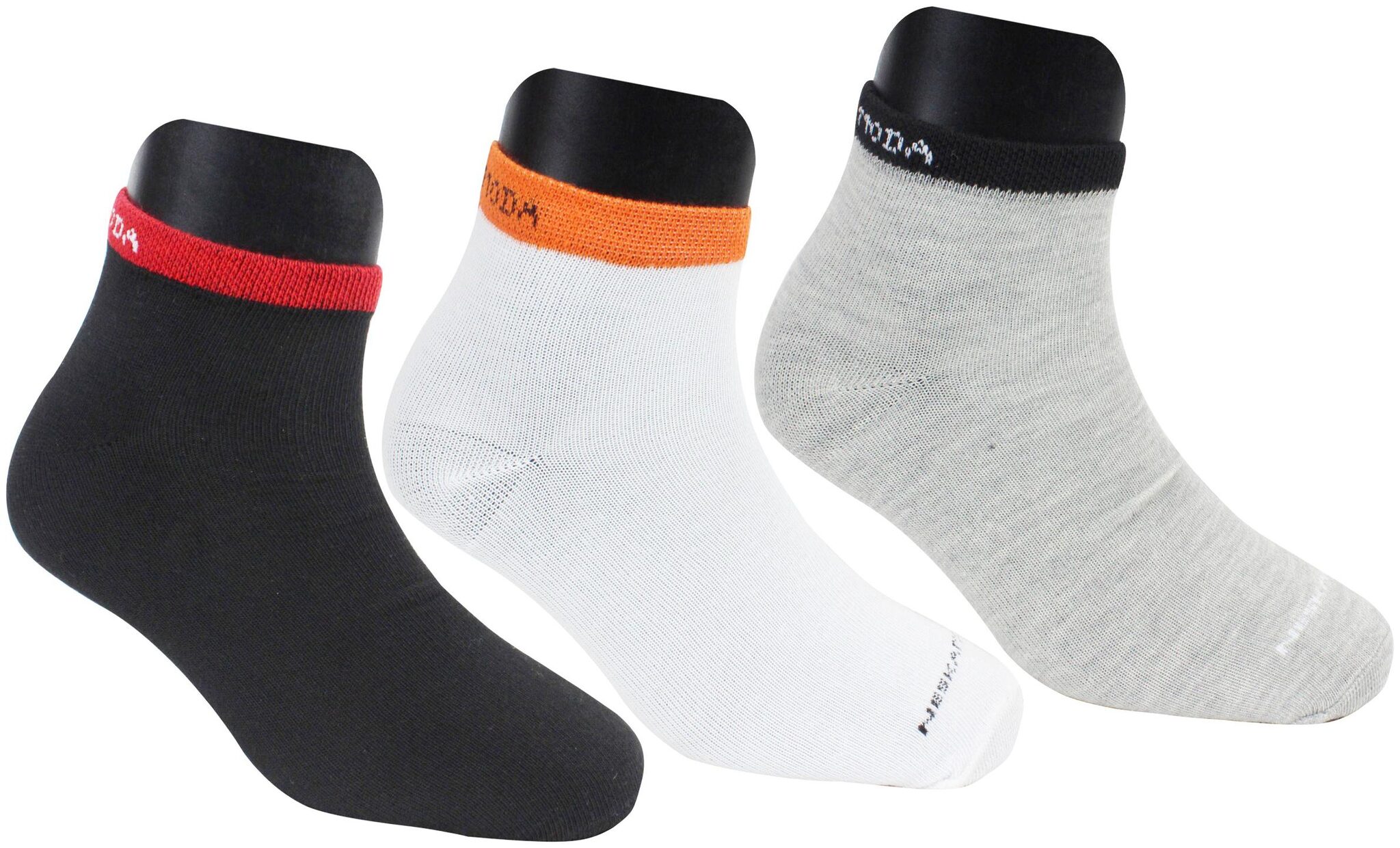 

Neska Moda Multi Cotton Ankle length socks ( 3 pairs )