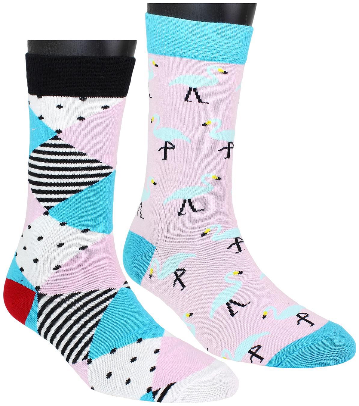 

Neska Moda Men s 2 Pair Cotton Multi Crew Length Socks-S1118