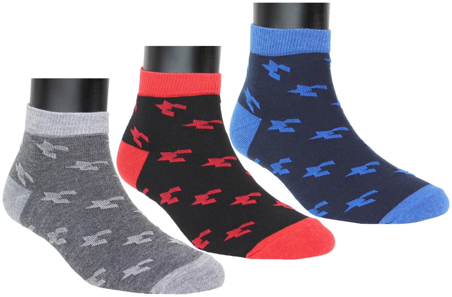 

Neska Moda Multi Cotton Ankle length socks ( Pack of 3 )