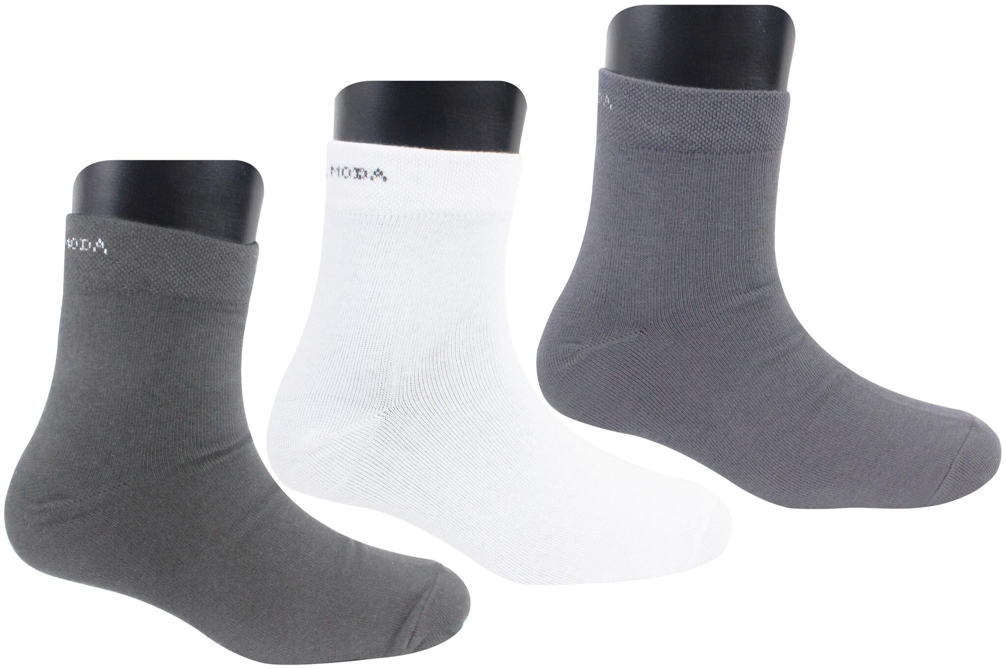 

Neska Moda Multi Cotton Ankle length socks ( Pack of 3 )