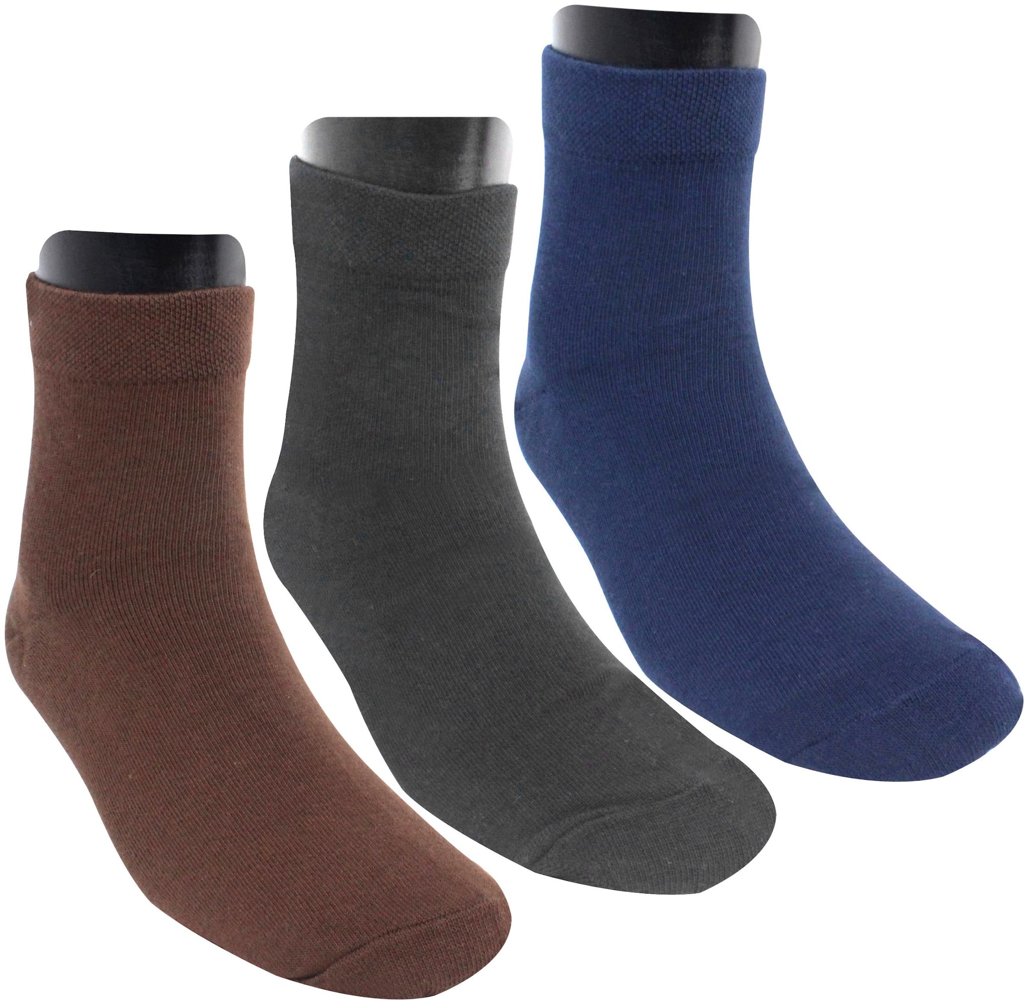

Neska Moda Multi Cotton Crew length socks ( 3 pairs )