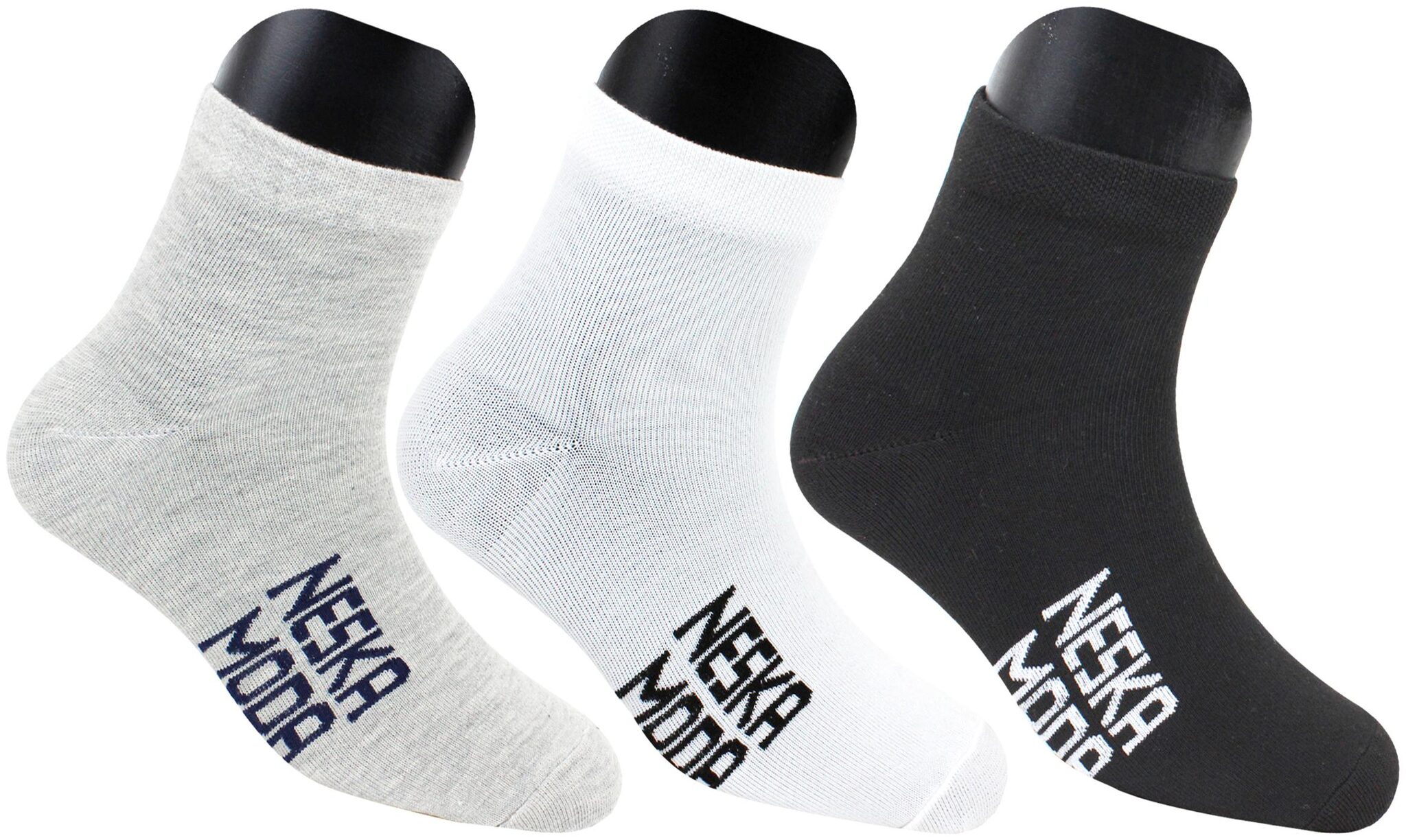 

Neska Moda Multi Cotton Ankle length socks ( Pack of 3 )
