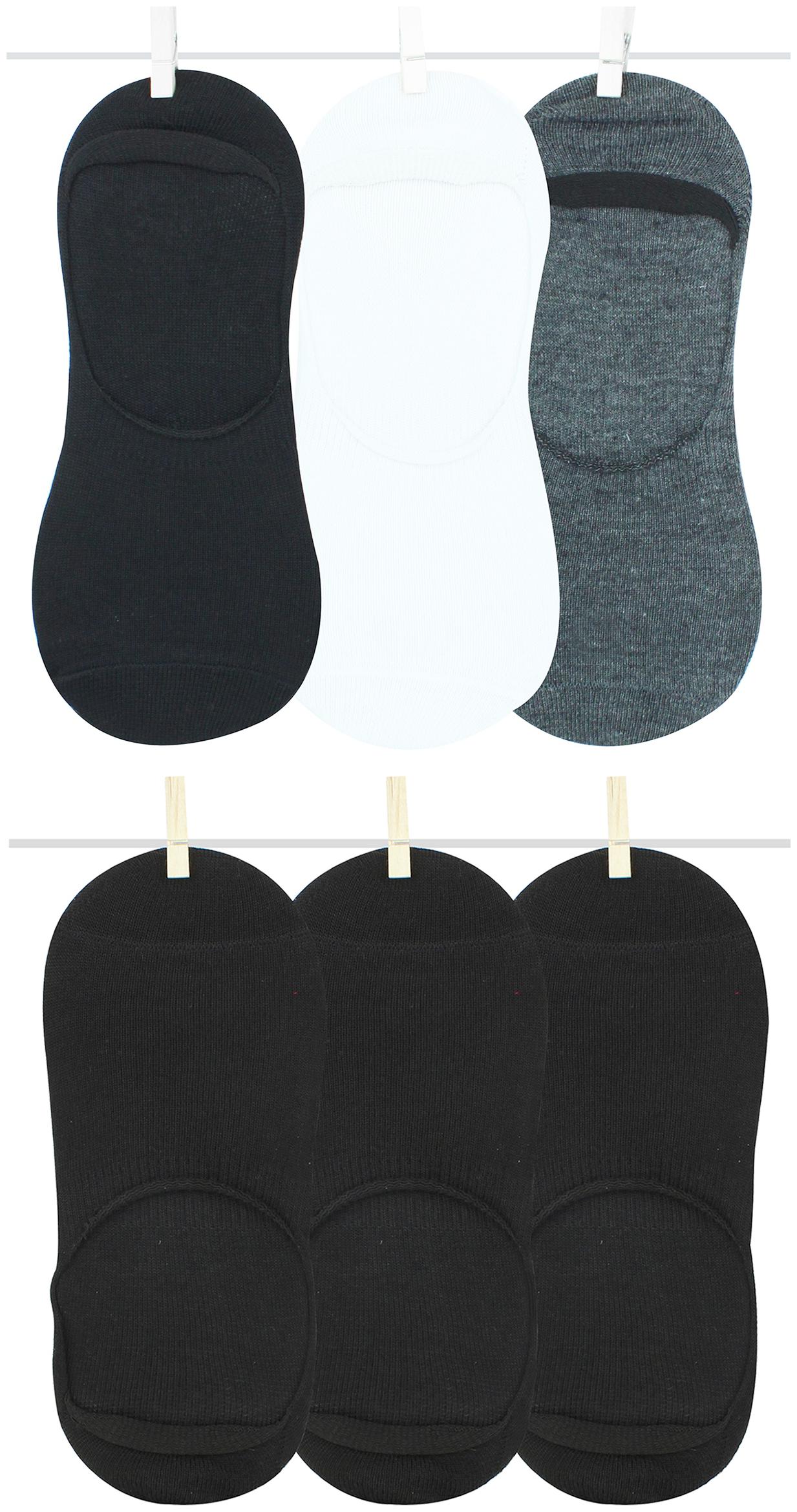 

Neska Moda Multi Cotton No show socks ( Pack of 6 )