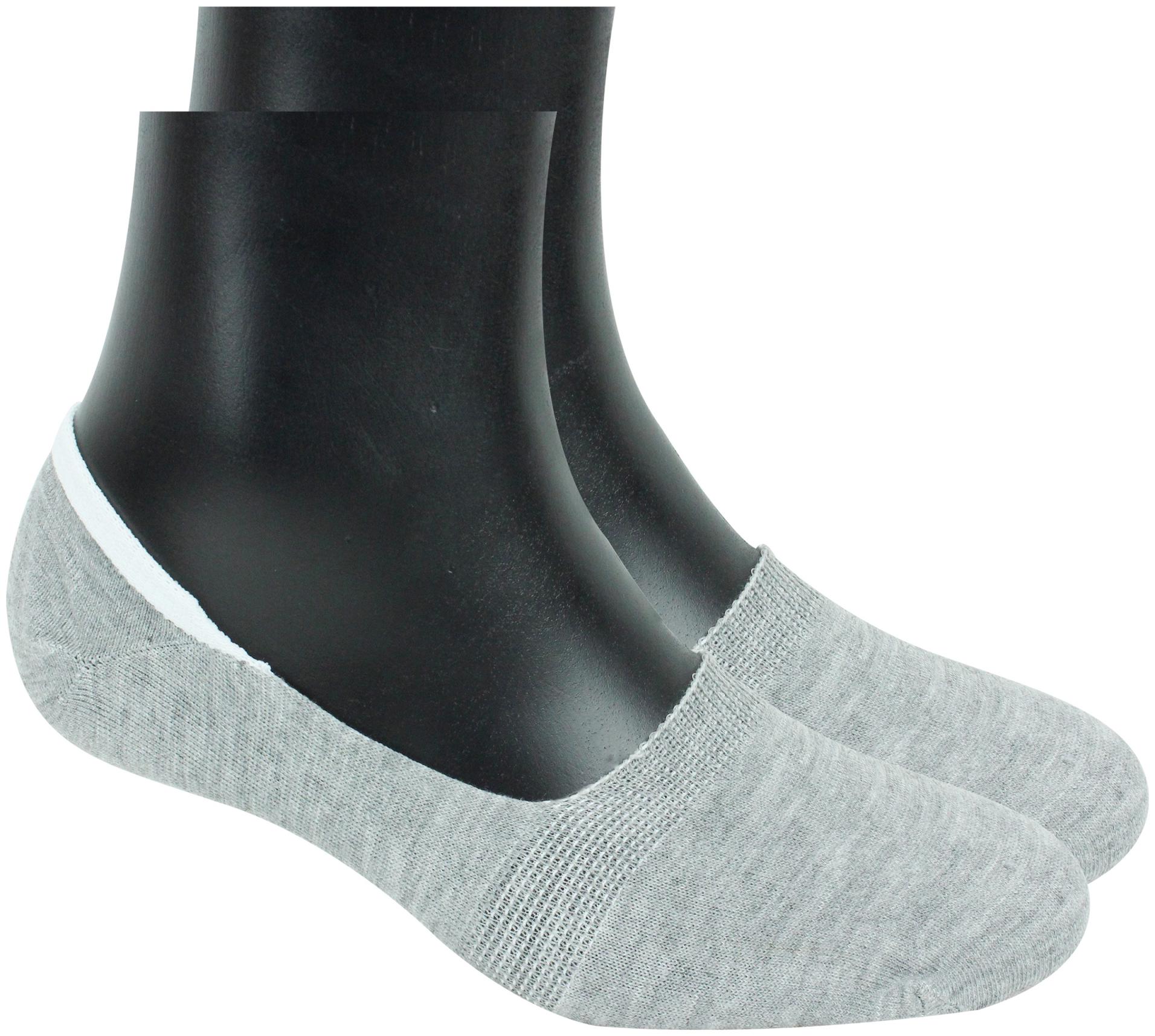 

Neska Moda Grey Cotton No show socks ( Pack of 1 )