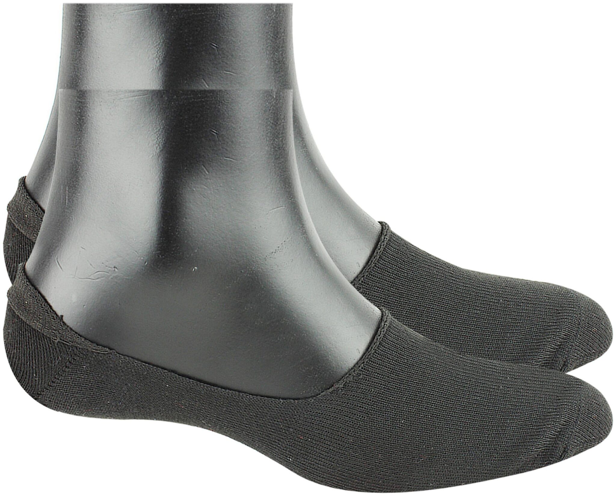 

Neska Moda Black Cotton No show socks ( Pack of 1 )