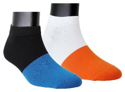 

Neska Moda Orange Cotton Ankle length socks ( Pack of 2 )