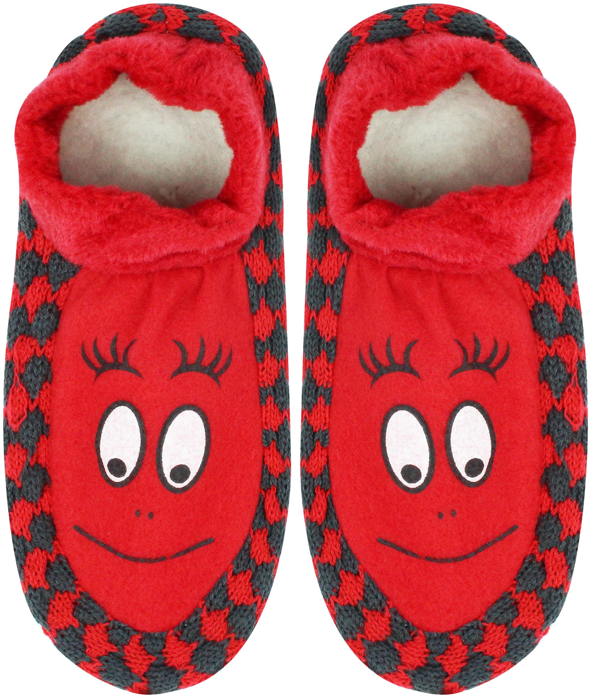 

Neska Moda Premium Soft Cotton Women s Red Booties Cum Indoor Slippers-BT116